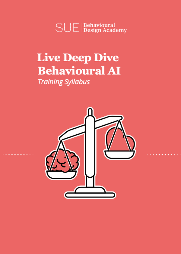 Voorkant van de brochure Live Deep Dive Behavioural AI
